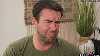 Rocky Emerson cheats as brother's busty wife craving shaved pussy lick and fuck