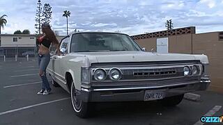 Car mechanic tongues then pounds busty Bridgette B hard