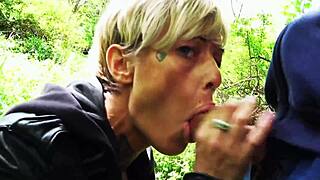 Rough Outdoor Doggystyle With Blonde German Milf!