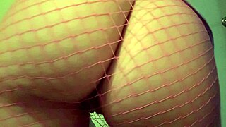 Can you handle Italian milf's fishnet ass bounce tease?