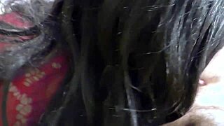 Old stepmom delivers blowjob then takes anal pounding