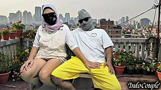 i found step sis on balcony... she begged me to grope her hairy pussy outdoor! 😩