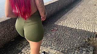Slutty Stepmom Flashes Street Then Craves Deep Pink Anal