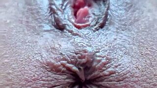 lettywild spreads juicy shaved pussy and tight anus closeup