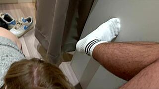 Heart-Pounding Naughty Cock Play in Store Ignites Changing Room Doggy Ecstasy