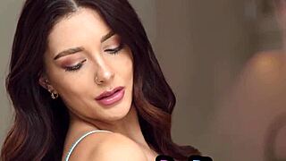 Sexy big ass brunette milf Ruby Mae poses naked tits pussy