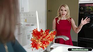 Stepdaughter Bound Tight for Daddy's Forbidden Family Dinner Feast