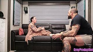 i turn step-mom into my submissive cum-covered slut with small cock humiliation and rough missionary