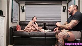 i turn step-mom into my submissive cum-covered slut with small cock humiliation and rough missionary