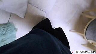 Lucky Starr's Asian milf cunt throbs, stretched deep by Logan's monster cock pounding