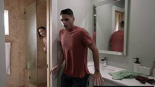 pervy friend catches showering arab stepmom fucking stepson doggystyle