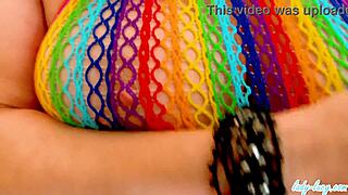 Lady Lucy Gresty Kinky Fishnets Boots Dress Temptation