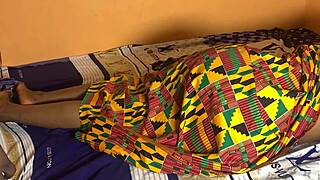 step cousin crashes on my bed in just panties, african homemade tease