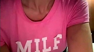 slut stepmom teases with big natural tits