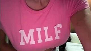 slut stepmom teases with big natural tits