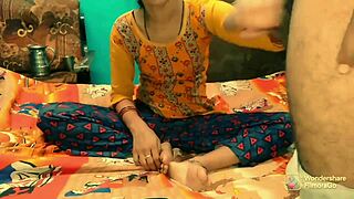 i'm the hot desi village bhabhi romancing devar with hard fucks in hindi moans