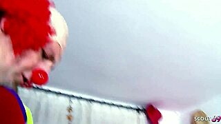 frustrated milf wife nympho clown cosplay anal cowgirl cheating at birthday party