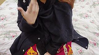 stepsister returns from jog for rough bedroom fuck with stepbrother