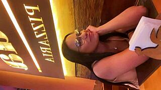 wife gets horny at restaurant and we fuck hard in the parking lot before rodizio