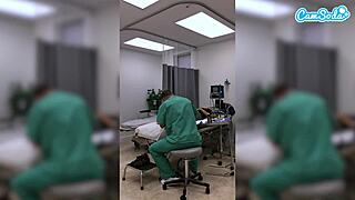 that fit milf nurse couldn't resist fingering her wet pussy right there in the hospital