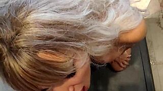 POV Russian Beauty Delivers Messy Cumshot Mouthful Blowjob