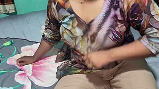 i spot my neighbor's fat aunt in bra skirt alone and fuck her big tits