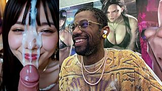 tight asian teen sucks bbc gets facial cum covered