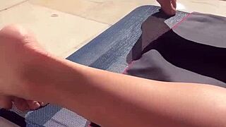 hey milf blonde in panties... wanna fuck me poolside at the condo?