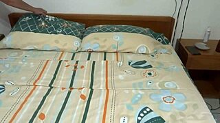 Wife Masturbates Furiously with Massive Dildos Before Huge Cumshot Coats Tits