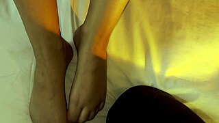 can you resist this young nasty girl's silky toes, ariane kimiko foot tease?