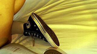 can you resist this young nasty girl's silky toes, ariane kimiko foot tease?