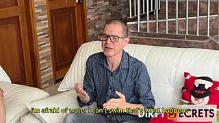 i fuck my swim coach as stepson catches us in the act