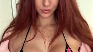 😍 Artemisia Love's massive natural tits bouncing sexy in slow motion bikini tease! 🔥