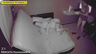 Blindfolded Cheating Wife Creampied By Tall Neighbor Late Night