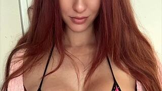 😍 Artemisia Love's massive natural tits bouncing sexy in slow motion bikini tease! 🔥