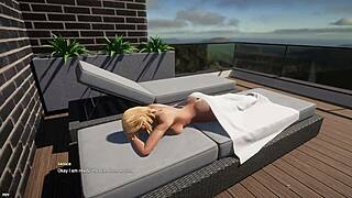 Bikini Slut Wife Cheats with Monster Cock Dildo Massage on Toilet