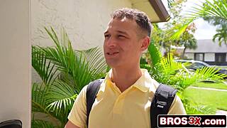 imagine this horny mature blonde begging son's friend to oil her fake tits and fuck doggystyle