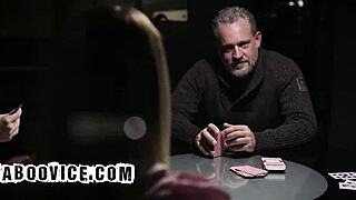 Bratty Babes Spank And Suck Pervert Step-Grandpa In Rough Threesome