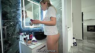 Stepmom Jerks Stepsons Cock Into Her Tight Juicy Pussy Creampie!