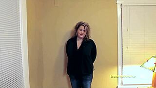 laura's big tits blonde mature gags on cock deepthroat sloppy