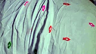 ahh, white dress indian stepmom crams 9-inch dildo deep pussy squirts wild hindi moans