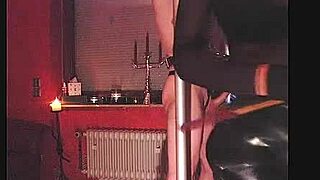 rubbernurse agnes whips slaves ass in brutal latex hospital caning