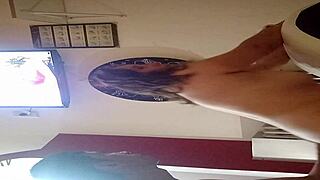 Latina Wife Bent Over Doggystyle. Motel Sofa Pounding Long Hair Beauty