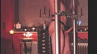 rubbernurse agnes whips slaves ass in brutal latex hospital caning