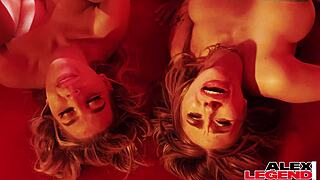 Angel Young's Big Clit Pussy Lips Tease Monster Cocks