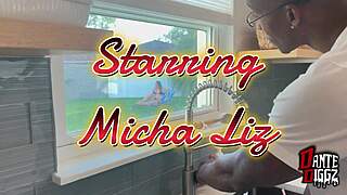 Micha Liz's Pussy Stretched by BBC All House While Hubby Works