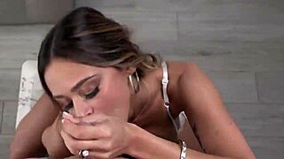 sexy milf armani black's outfits lure stepson into kitchen pussy pounding