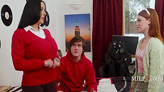 step mom's jealousy sparks wild sex tests for my hot girlfriend huh
