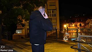 Spanish chubby slut chokes on huge cock rough anal!