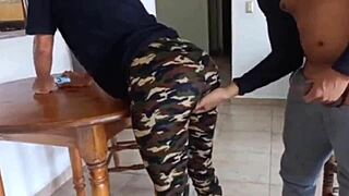 Arabic Wife Slapped Fucked Hard Through See-Through Rough Anal